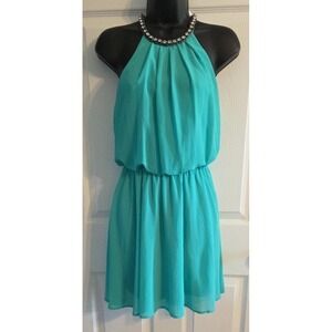 Xtaren Mint Green Rhinestone Neckline  Cocktail Party Formal Dress Size‎ Small